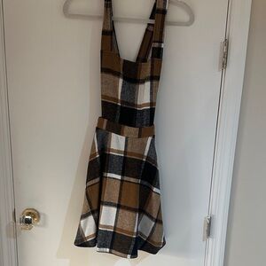 Plaid Sleeveless Dress